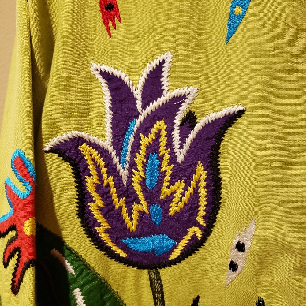 INDIGO MOON Women's Flower Jacket - Size S - Picture 4 of 6